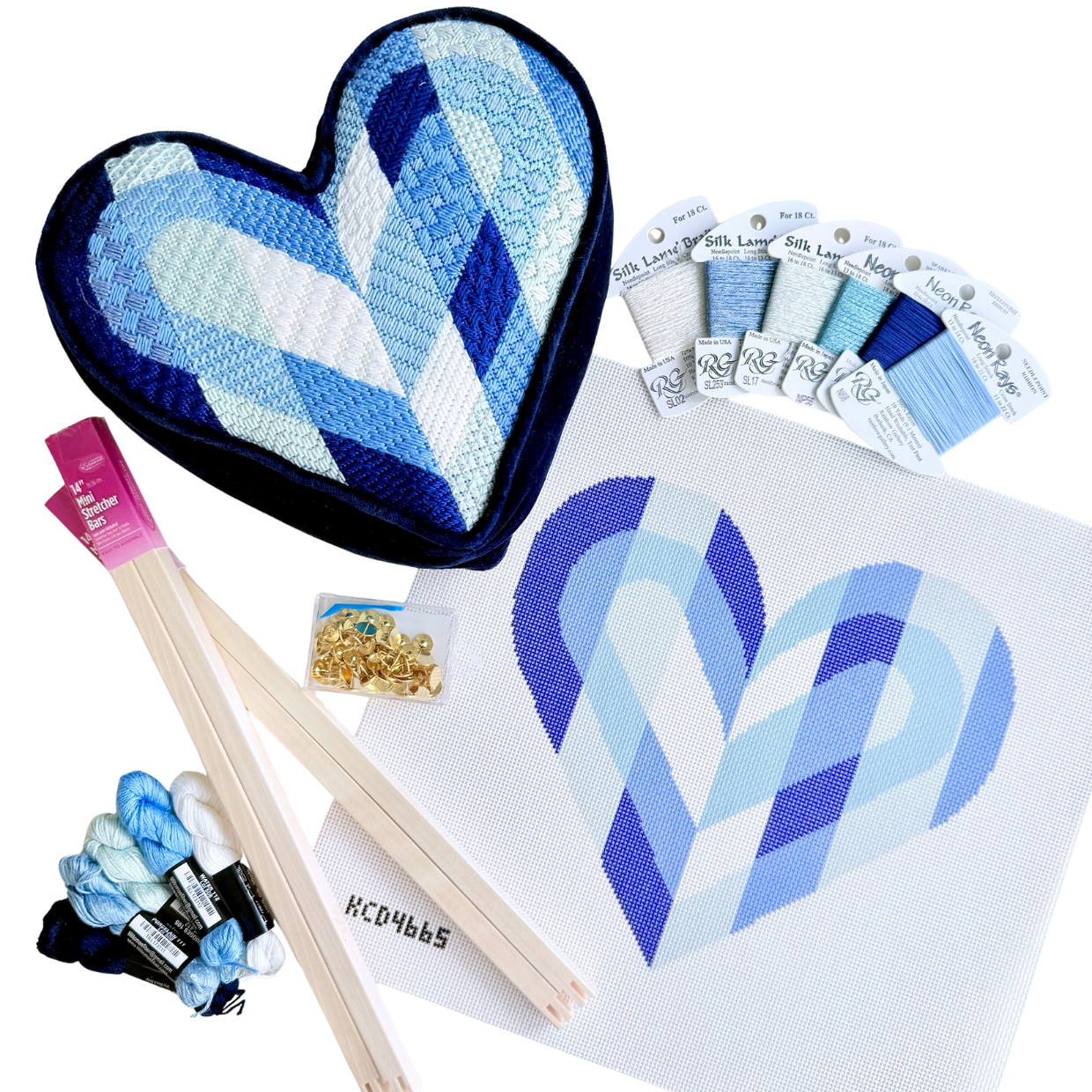 26 in 2026 Heart Kit - KC Needlepoint