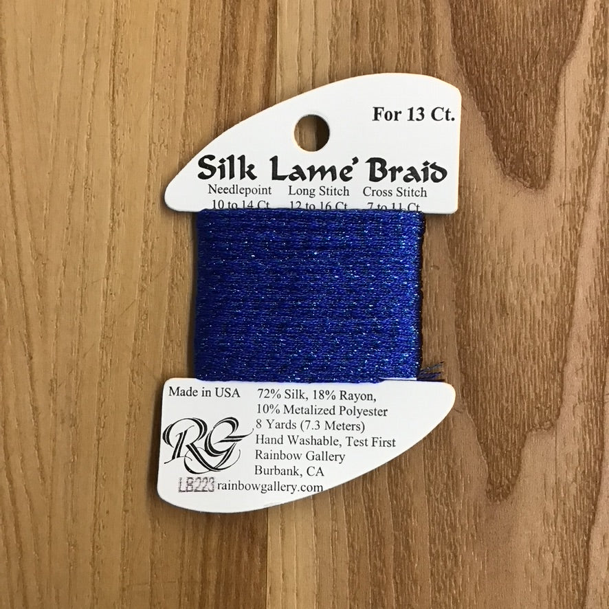 Silk Lamé Braid LB223 Crystal Blue - KC Needlepoint