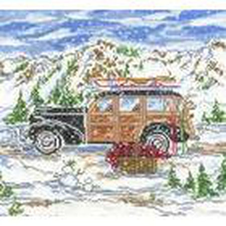 Winter Woody Needlepoint Canvas - KC Needlepoint