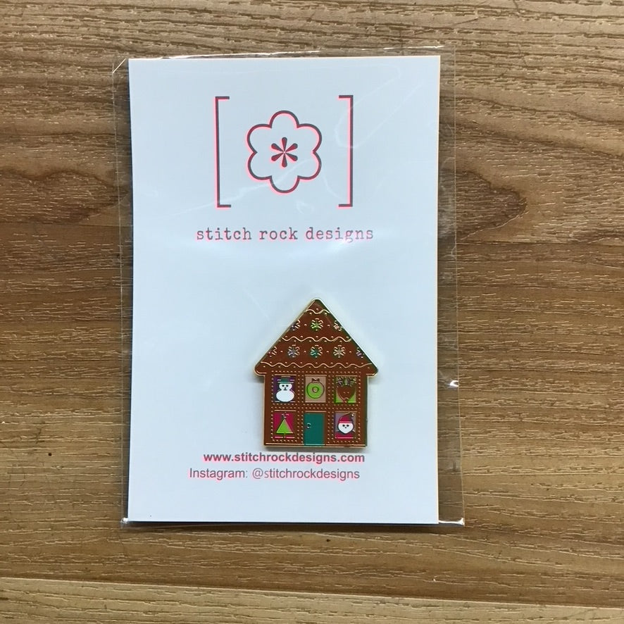 Gingerbread House Magnet - KC Needlepoint