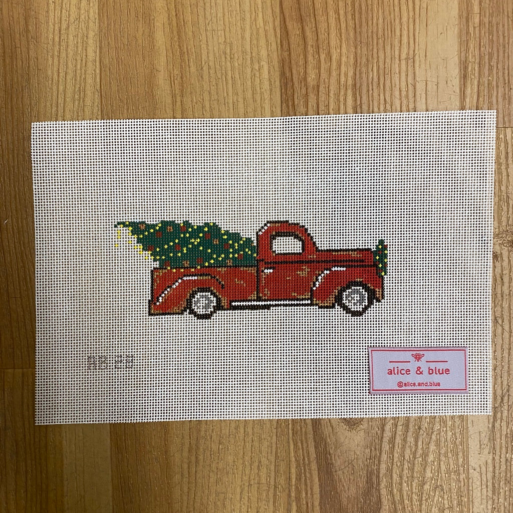 Oh, Christmas Truck Canvas - needlepoint
