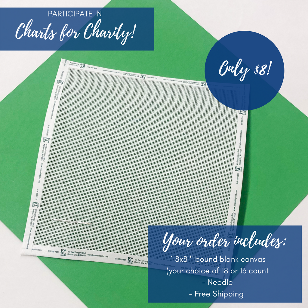 Charts for Charity Blank Canvas - KC Needlepoint