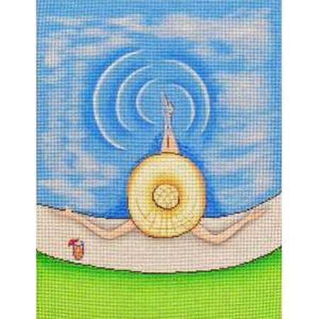 Relaxing in the Pool Canvas - KC Needlepoint