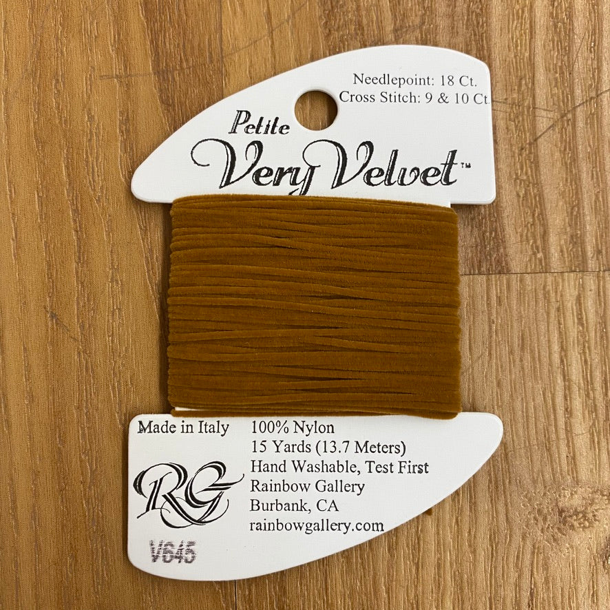 Petite Very Velvet V645 Dark Gold Brown - KC Needlepoint