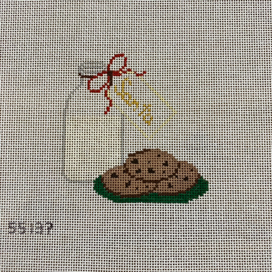 Milk and Cookies for Santa Canvas - KC Needlepoint