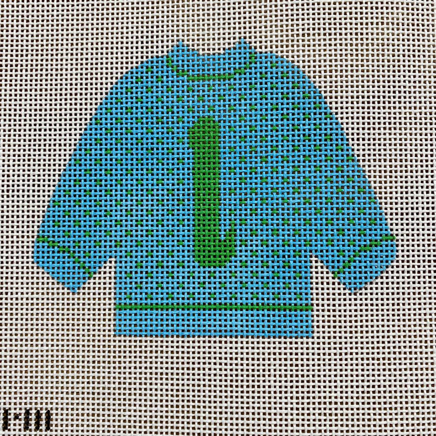 L Pullover Sweater Needlepoint Canvas - KC Needlepoint