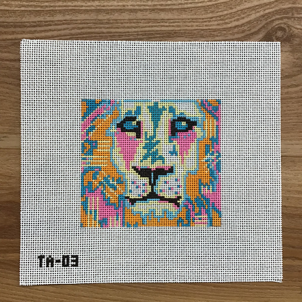 Leo the Lion Needlepoint Canvas - KC Needlepoint