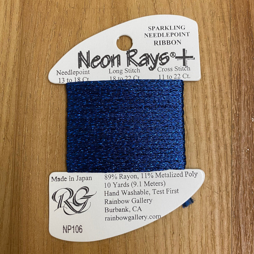 Neon Rays+ NP106 Federal Blue - KC Needlepoint