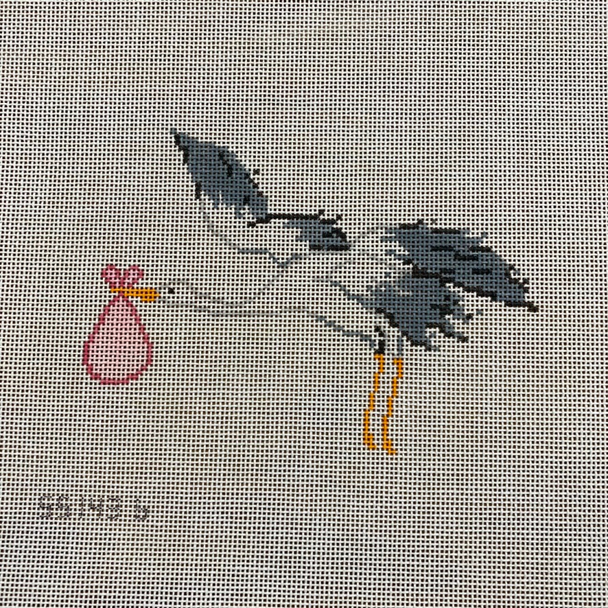 Stork Canvas - KC Needlepoint