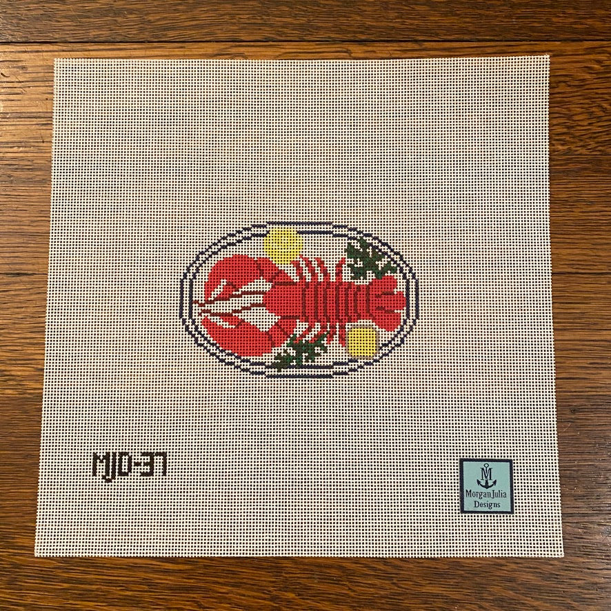 Lobster Dinner Canvas - needlepoint