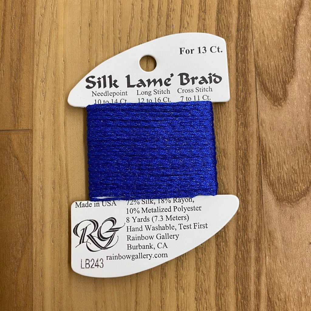 Silk Lamé Braid LB243 Suddenly Sapphire - KC Needlepoint