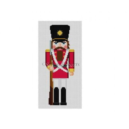 Red Soldier Nutcracker Canvas - KC Needlepoint