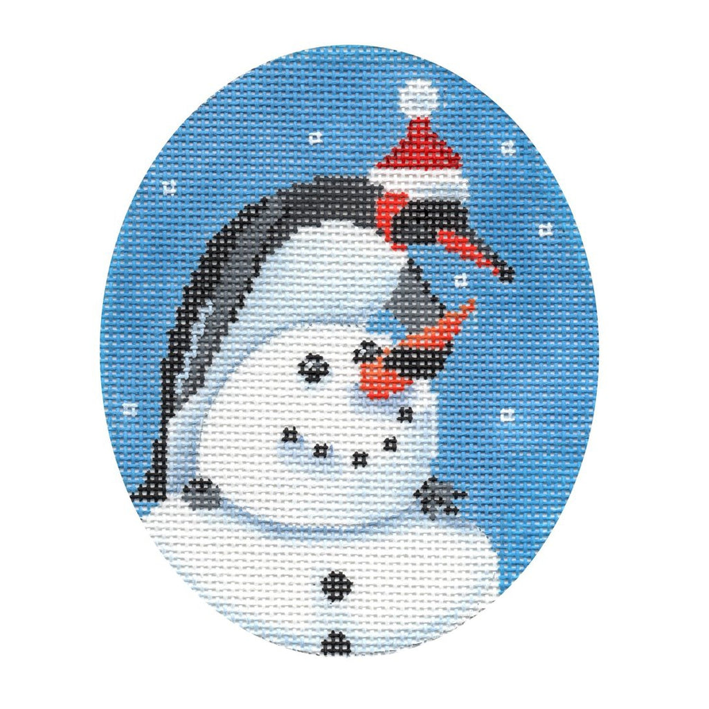 Snowman & Penguin Canvas - KC Needlepoint