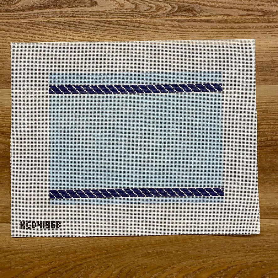 Ahoy Clutch Canvas - KC Needlepoint