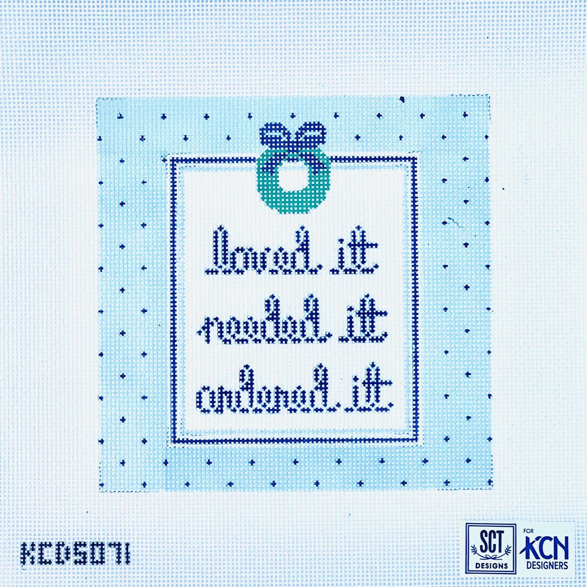 Loved It, Needed It, Ordered It canvas - KC Needlepoint