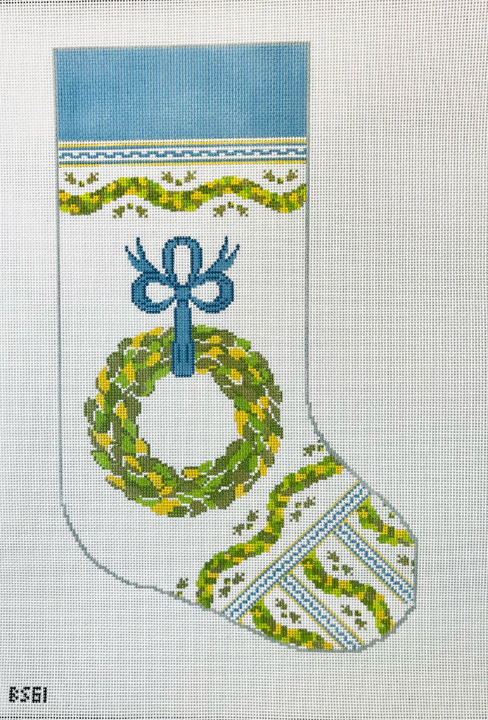 Holiday Trimmings Stocking Canvas - KC Needlepoint