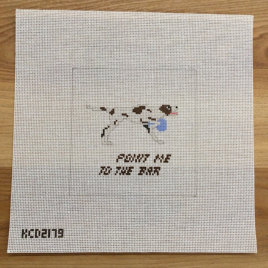 Point Me To the Bar - KC Needlepoint
