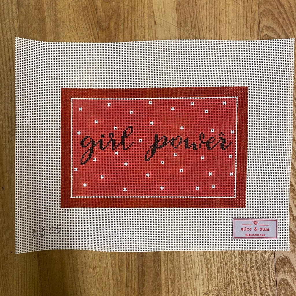 Girl Power Canvas - KC Needlepoint