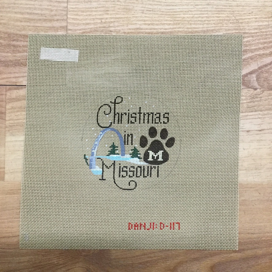 Christmas in Missouri Ornament Canvas - KC Needlepoint