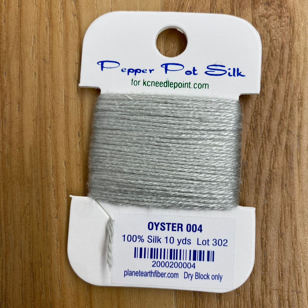 Pepper Pot Silk Card 004 Oyster - KC Needlepoint