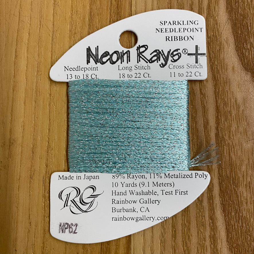 Neon Rays+ NP62 Sky Blue - KC Needlepoint