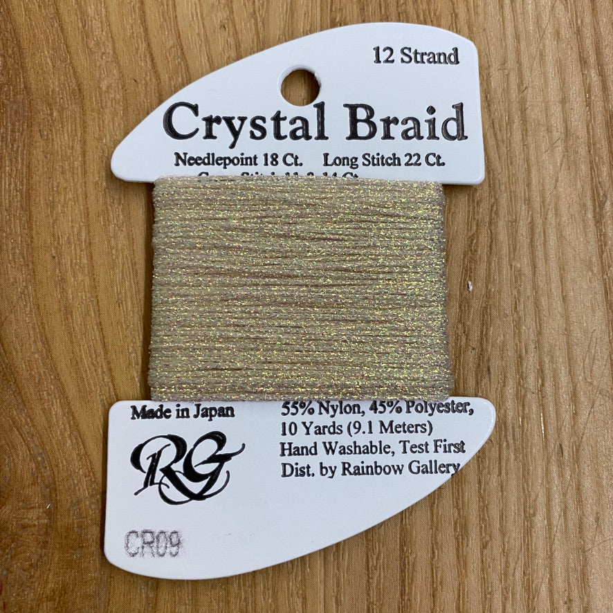 Crystal Braid CR09 Vatican Gold Pearl - KC Needlepoint