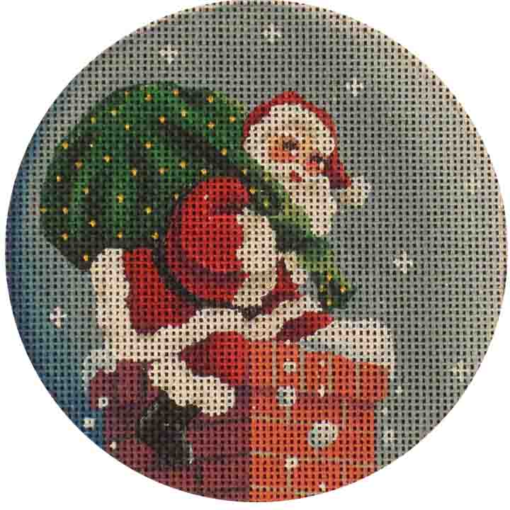 Down the Chimney Canvas - KC Needlepoint