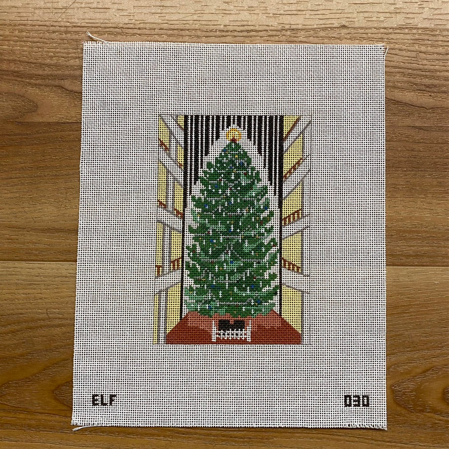 3D Christmas Tree Canvas - KC Needlepoint