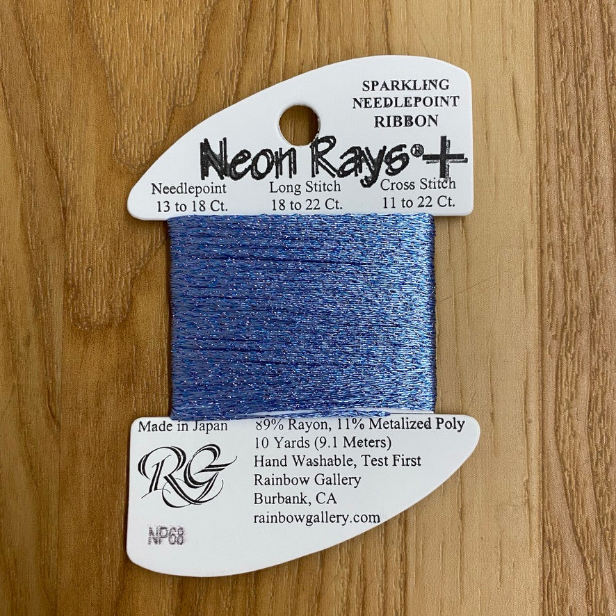 Neon Rays+ NP68 Periwinkle - KC Needlepoint