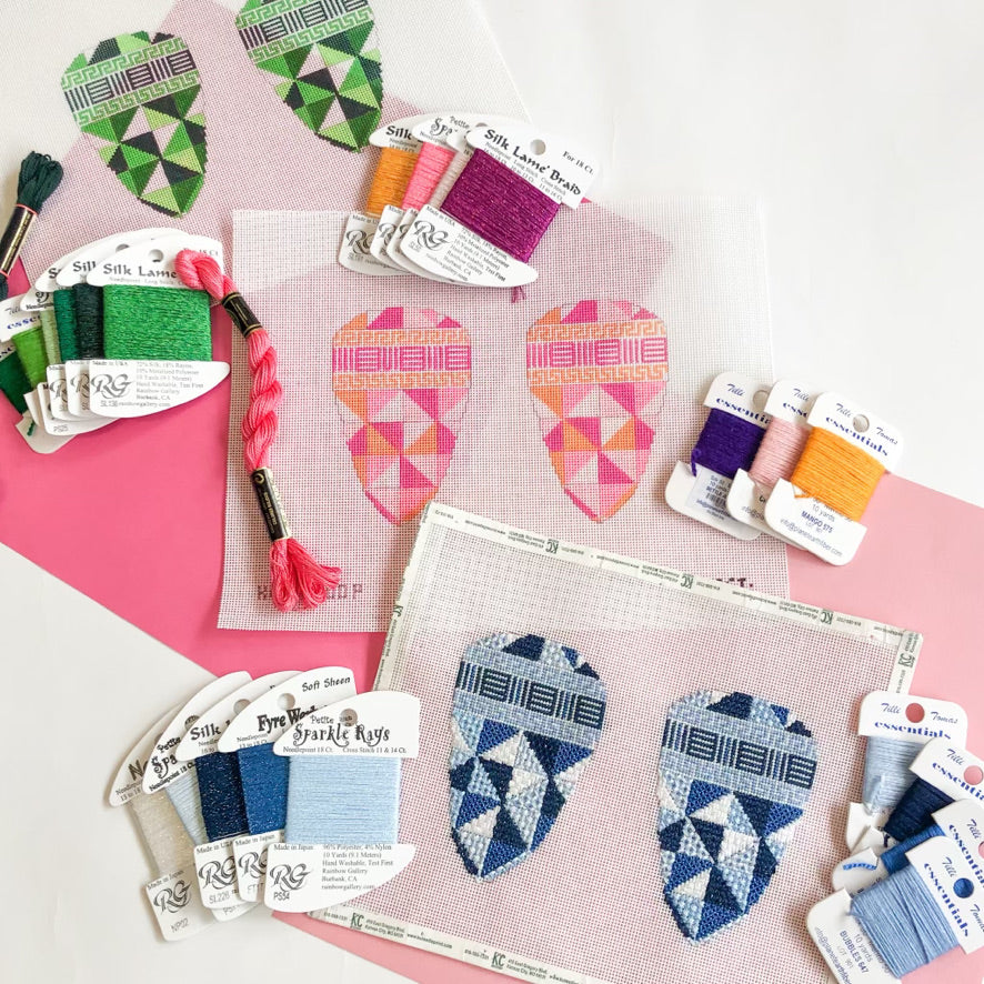 Diamonds Scissor Case Kit - KC Needlepoint