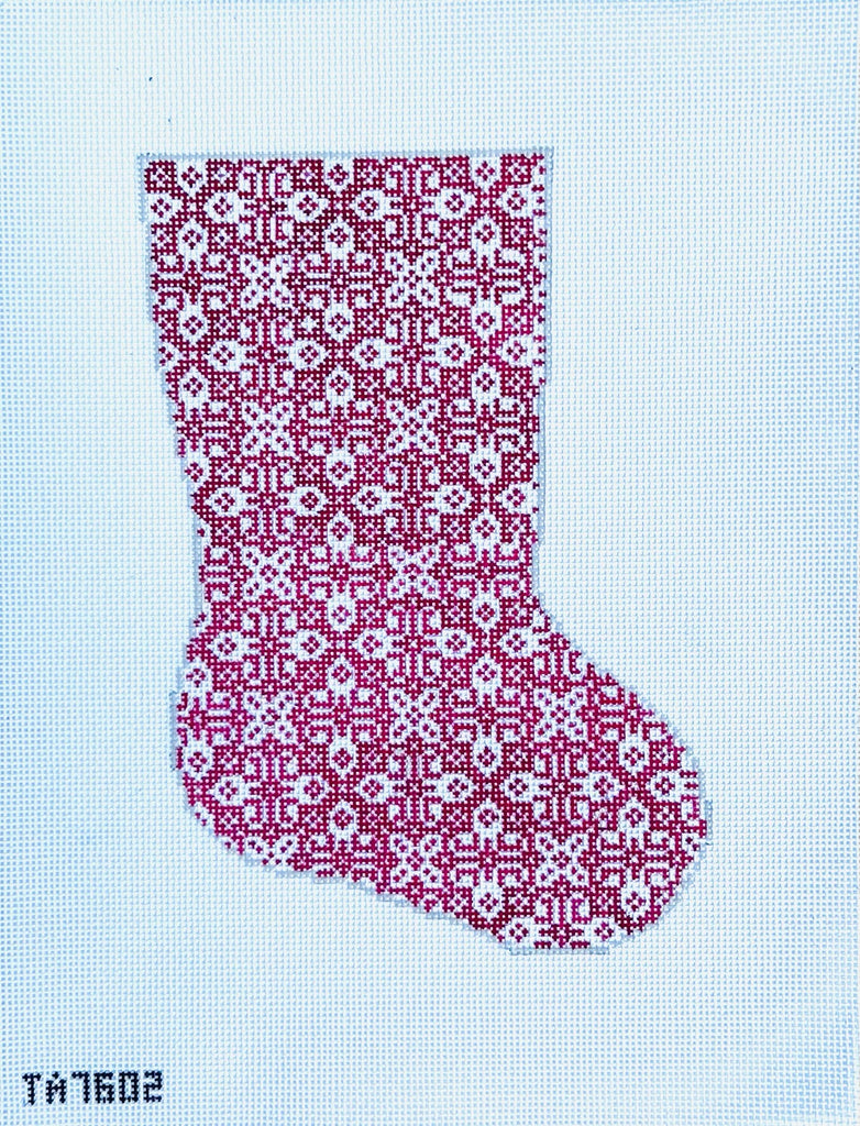 Southwestern Midsize Stocking Canvas - KC Needlepoint