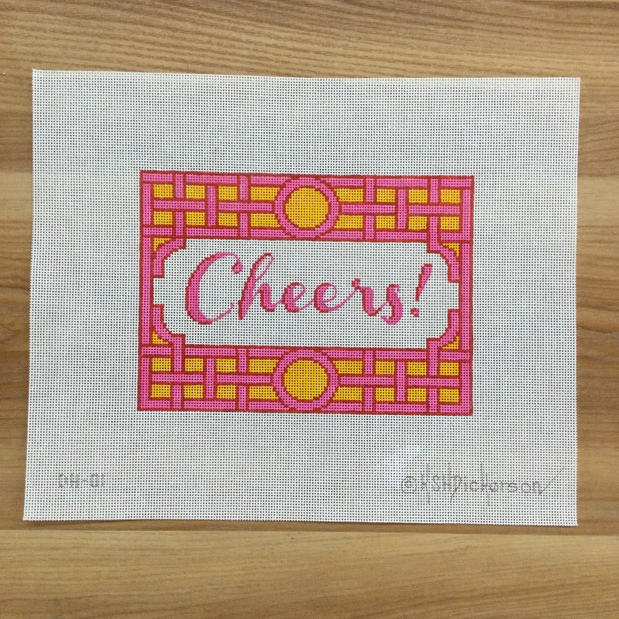 Cheers Needlepoint Canvas - KC Needlepoint