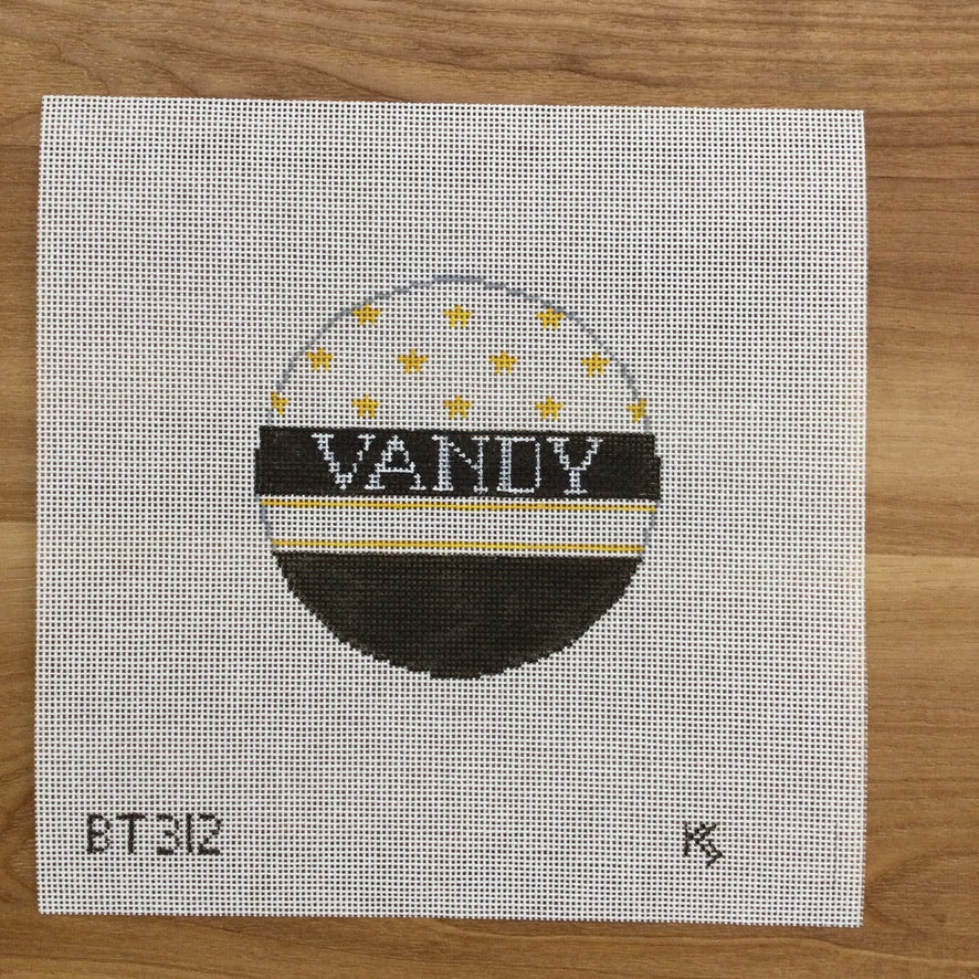 Vandy Round Canvas - KC Needlepoint