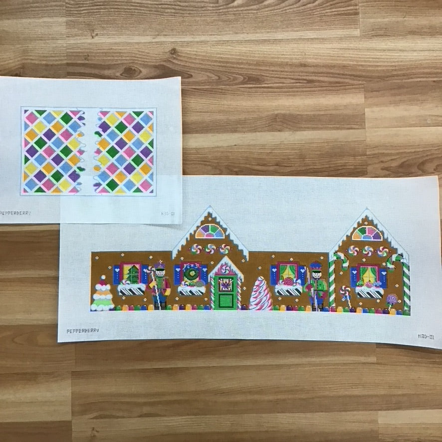 3D Gingerbread House Canvas - KC Needlepoint