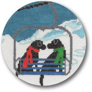 Ski Lift Love - KC Needlepoint