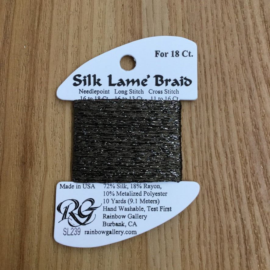 Silk Lamé Braid SL239 Stony Fields - needlepoint