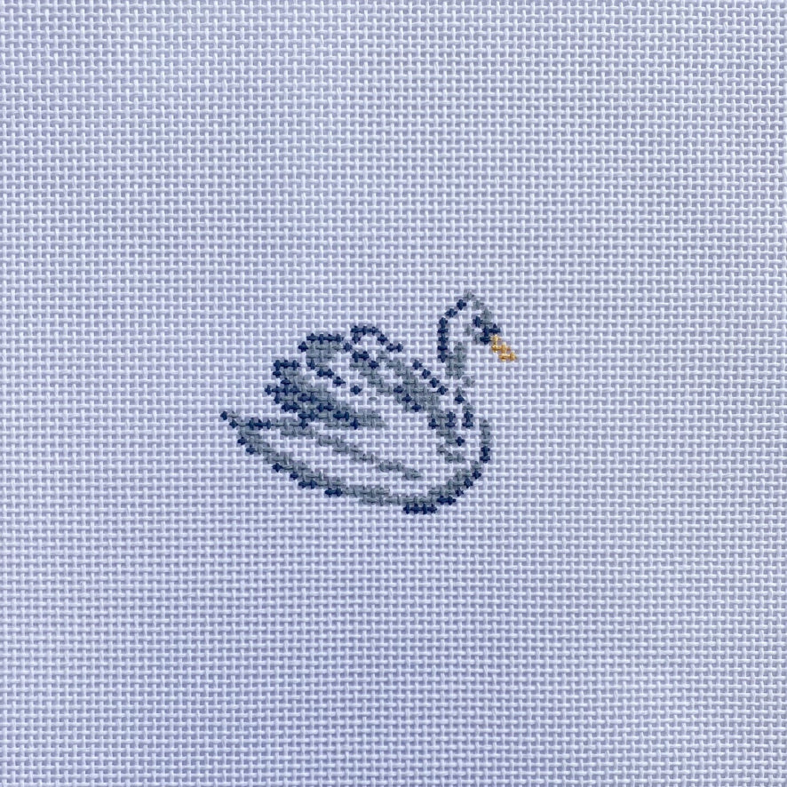 Right Swan Canvas - KC Needlepoint