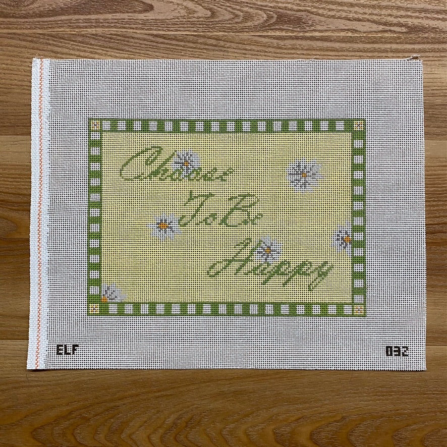 Choose To Be Happy Canvas - KC Needlepoint