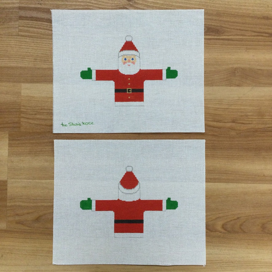 Two Sided Santa Canvas - KC Needlepoint