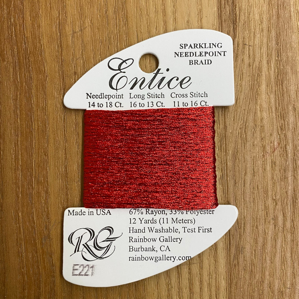 Entice E221 Strawberry - KC Needlepoint