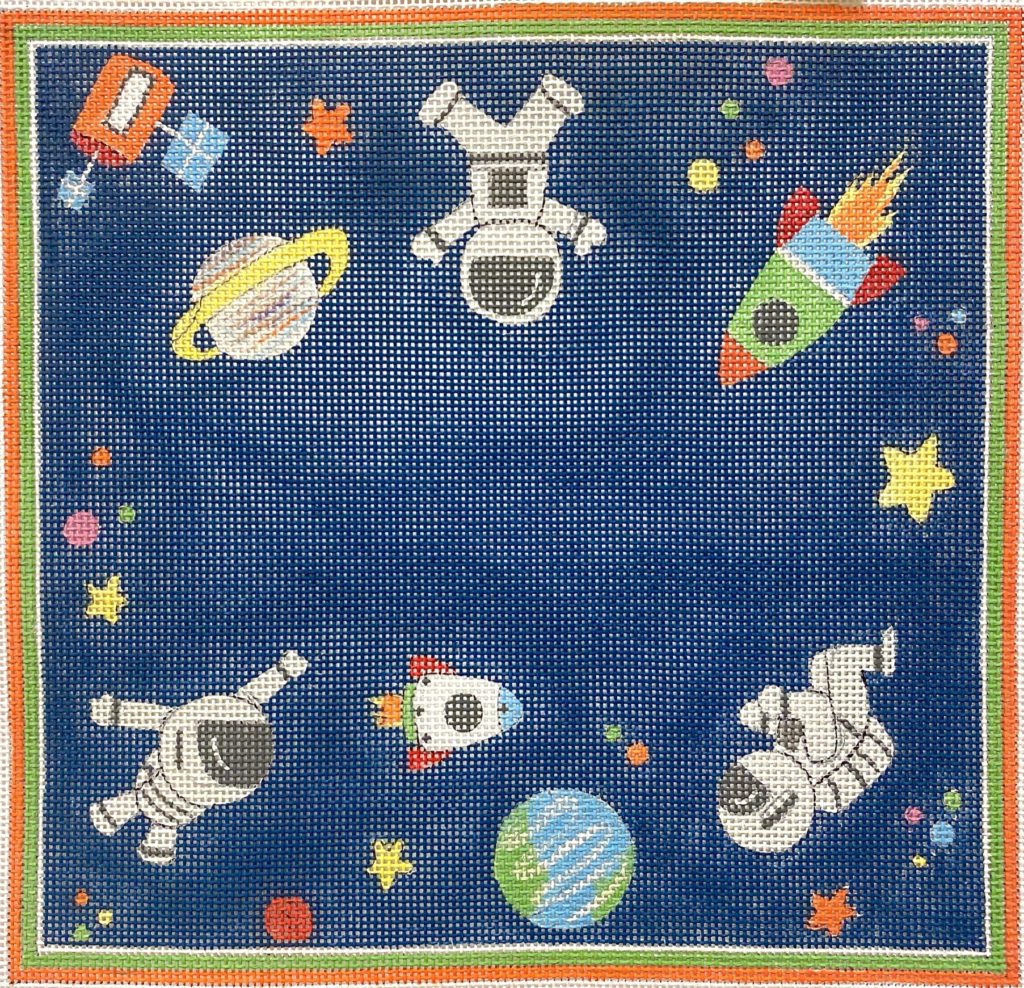 Space Travel Canvas - KC Needlepoint
