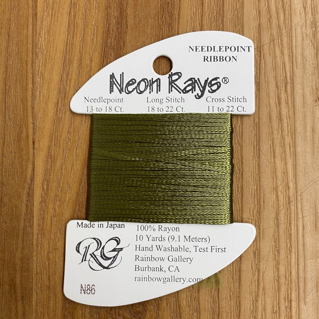 Neon Rays N86 Avocado - KC Needlepoint