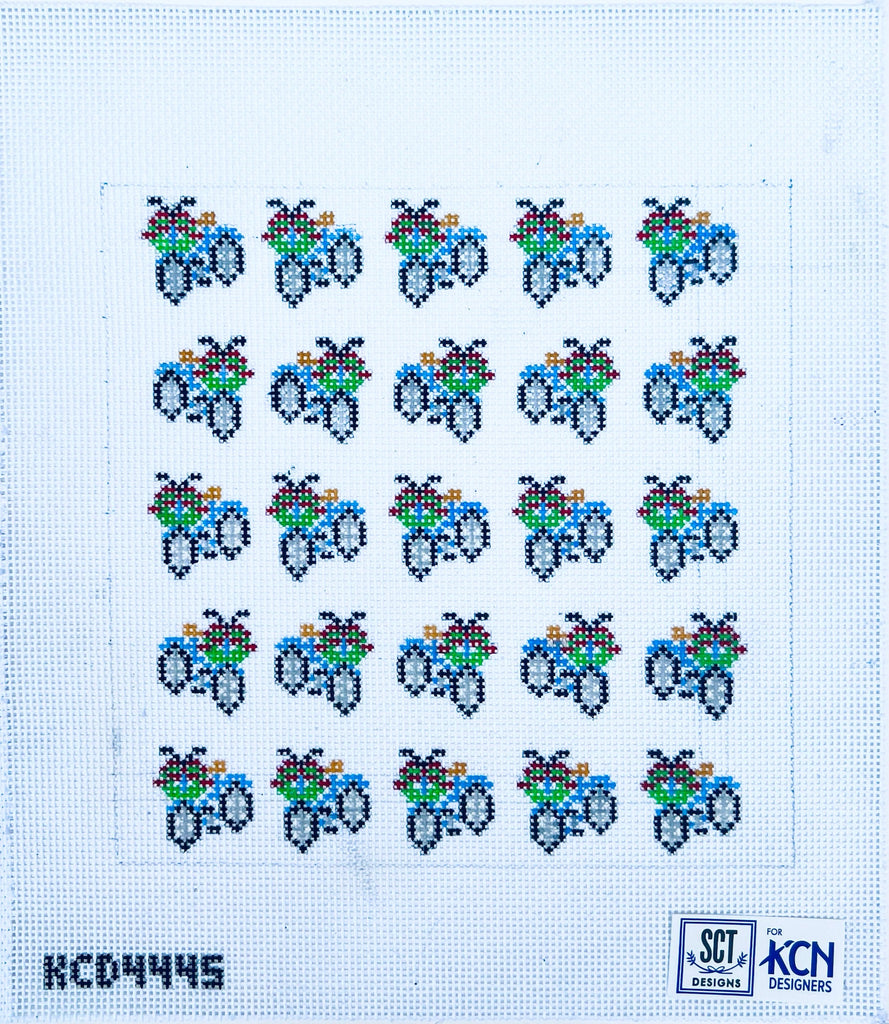 Holiday Bicycles Canvas - KC Needlepoint