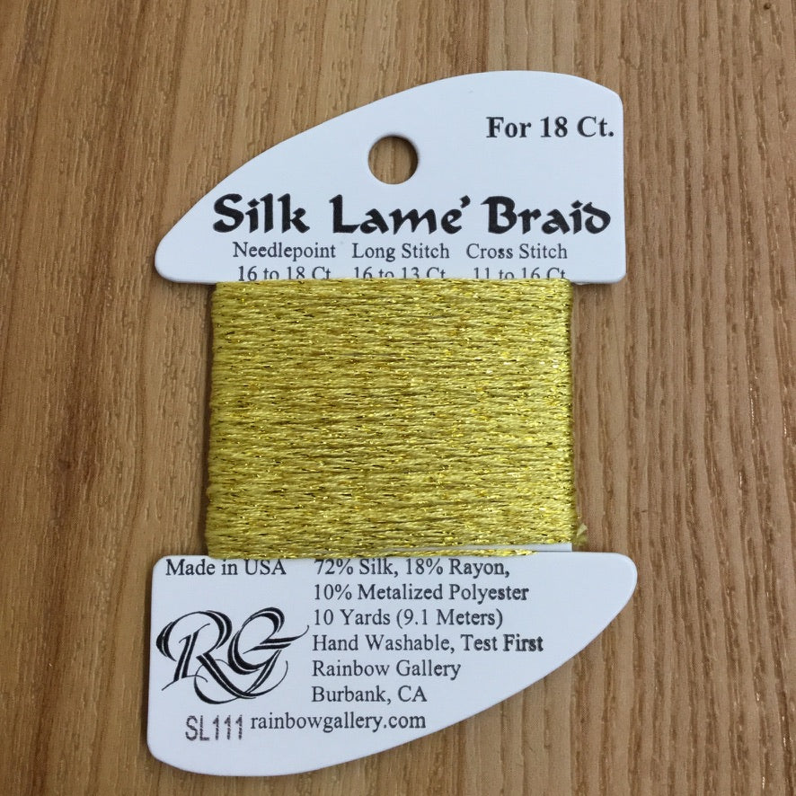 Silk Lamé Braid SL111 Chardonnay - KC Needlepoint