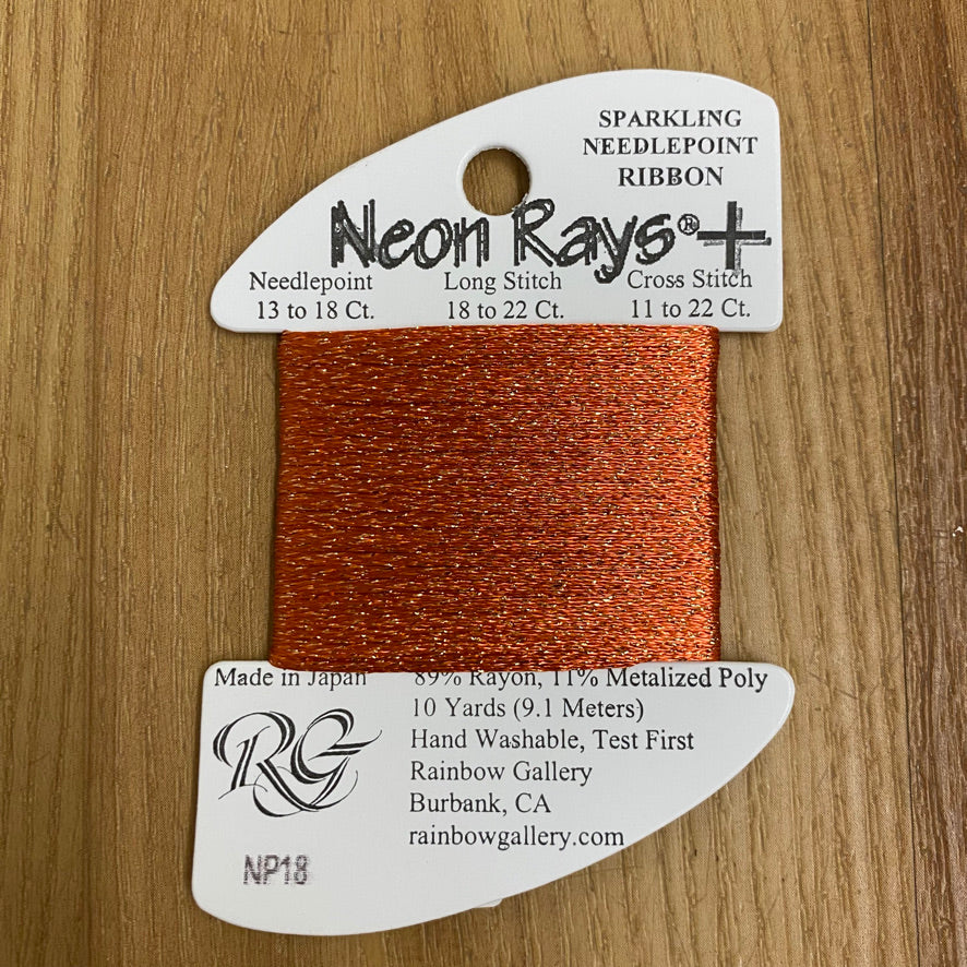 Neon Rays+ NP18 Dark Peach - KC Needlepoint