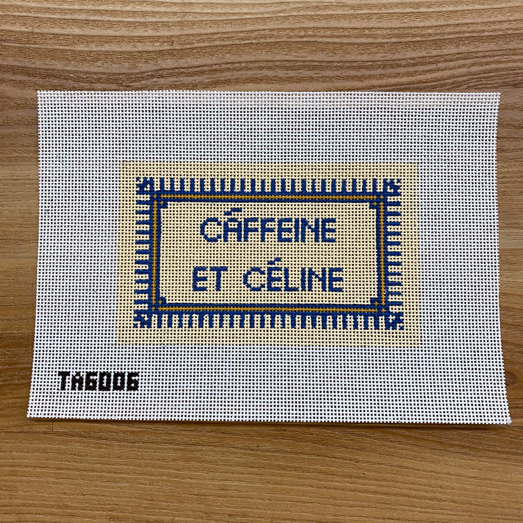 Celine Eyeglass Case Canvas - needlepoint