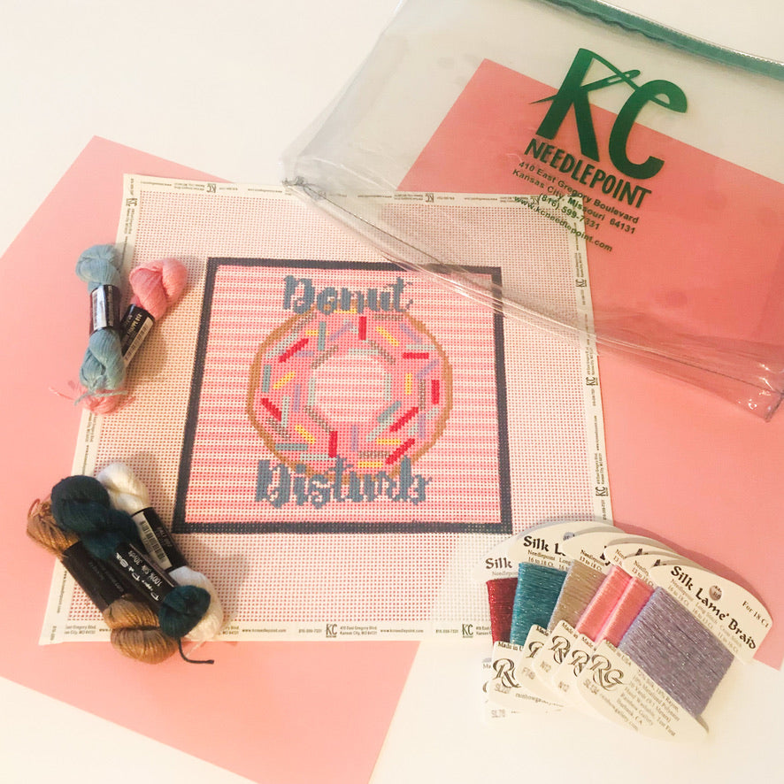 Donut Disturb Kit - KC Needlepoint