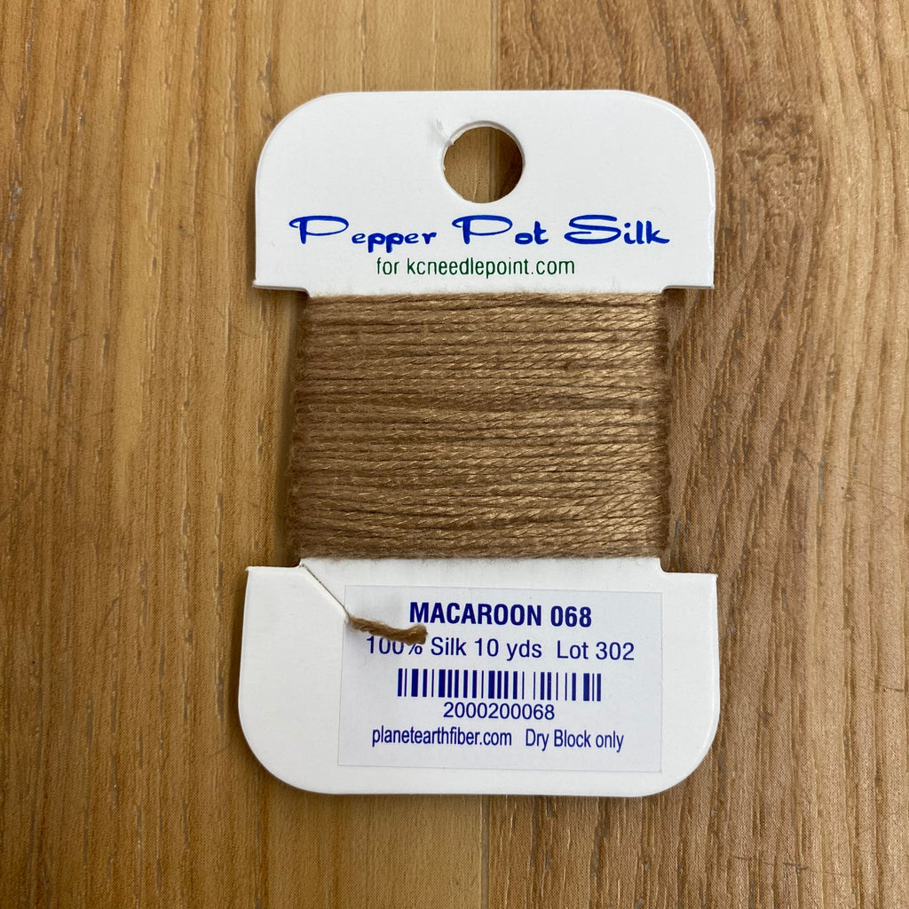 Pepper Pot Silk Card 068 Macaroon - KC Needlepoint
