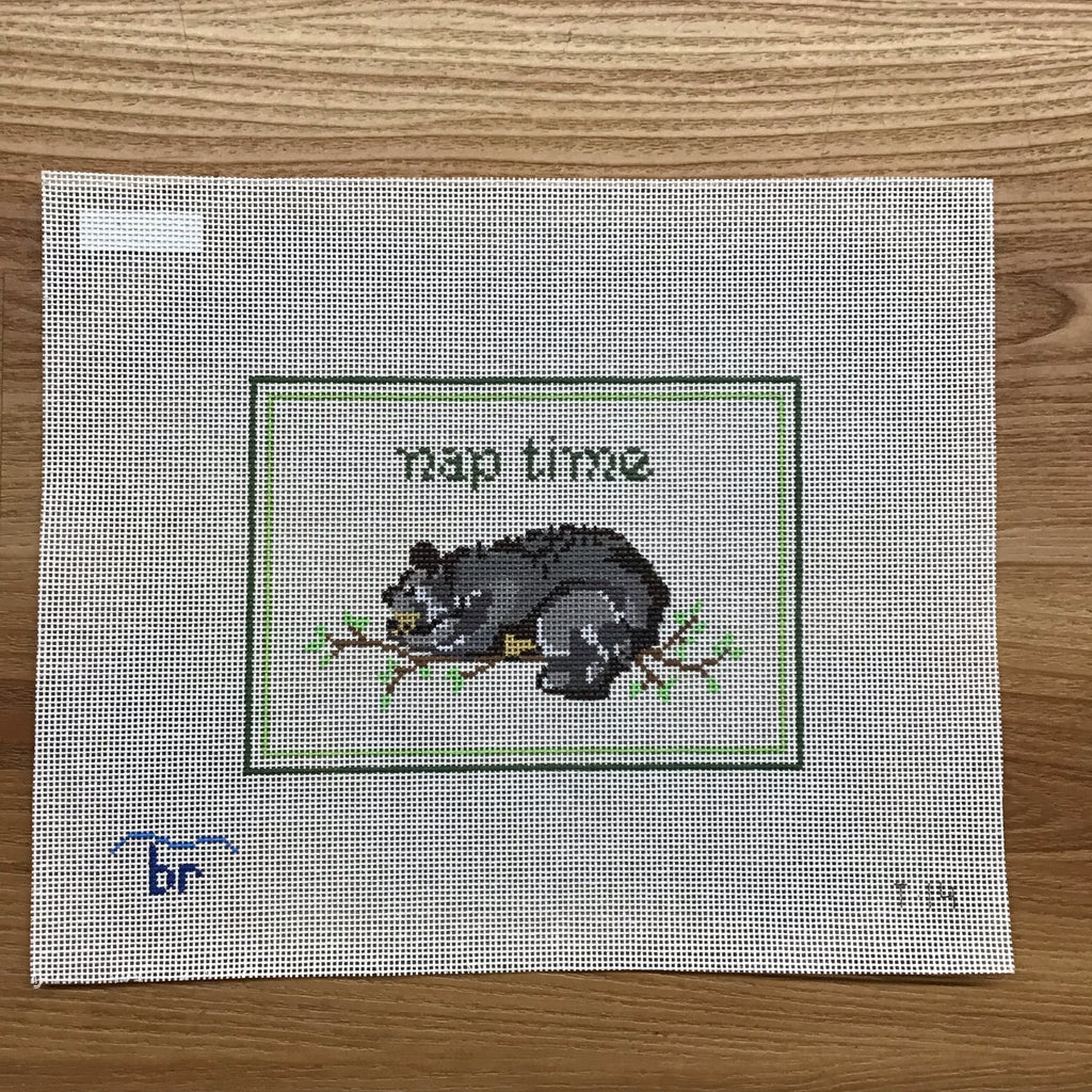 Nap Time Bear Canvas - KC Needlepoint