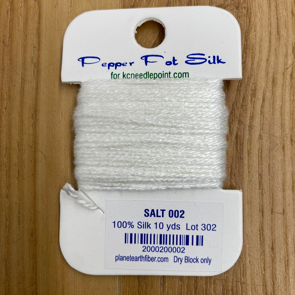 Pepper Pot Silk Card 002 Salt - KC Needlepoint